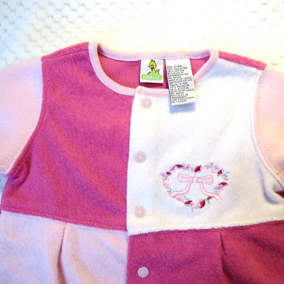 Sesame Street Pink Footie Pajamas/Romper 3/6 months - Picture 4 of 8